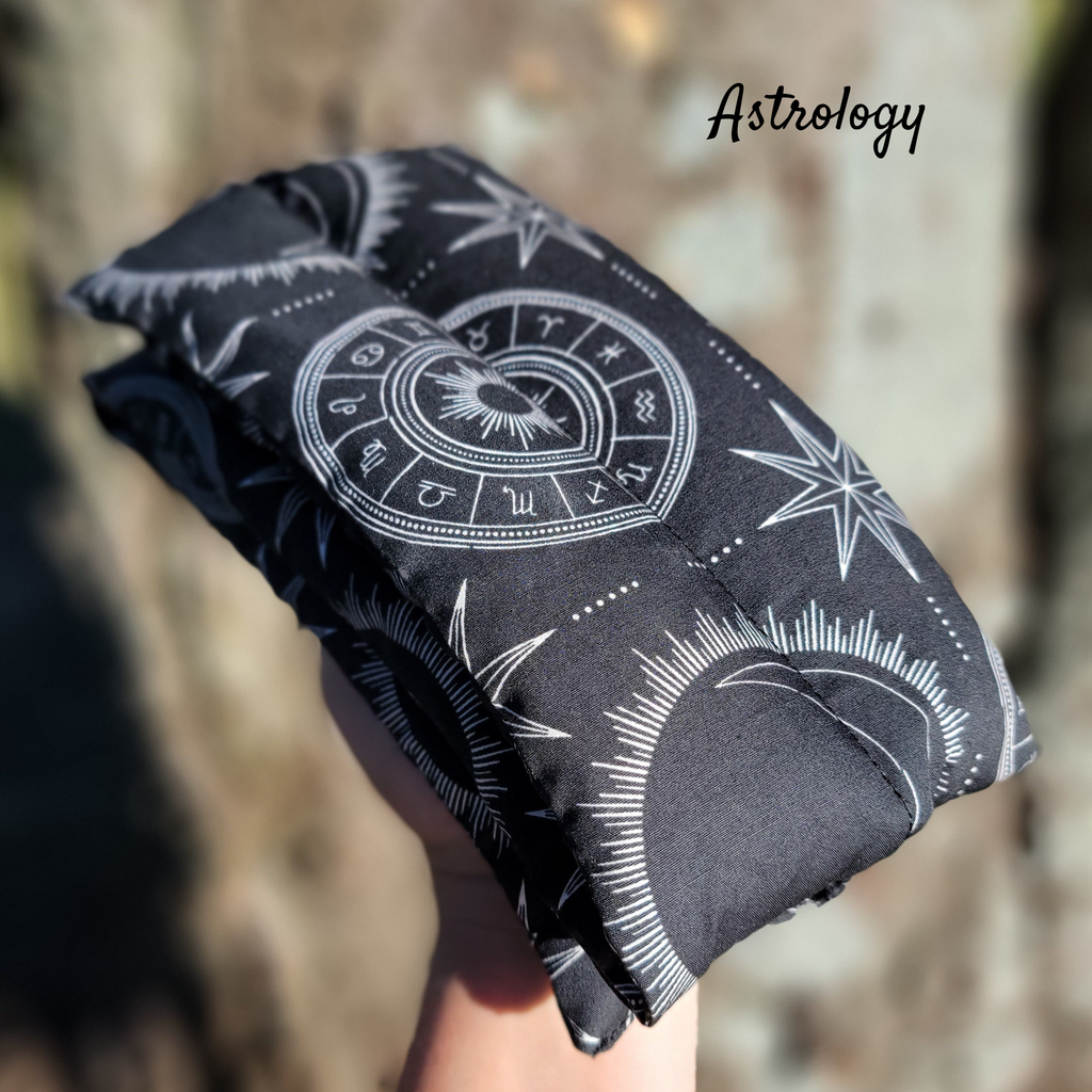 Aromatherapy Hot/Cold Weighted Neck Wraps - Moon & Sky fabri