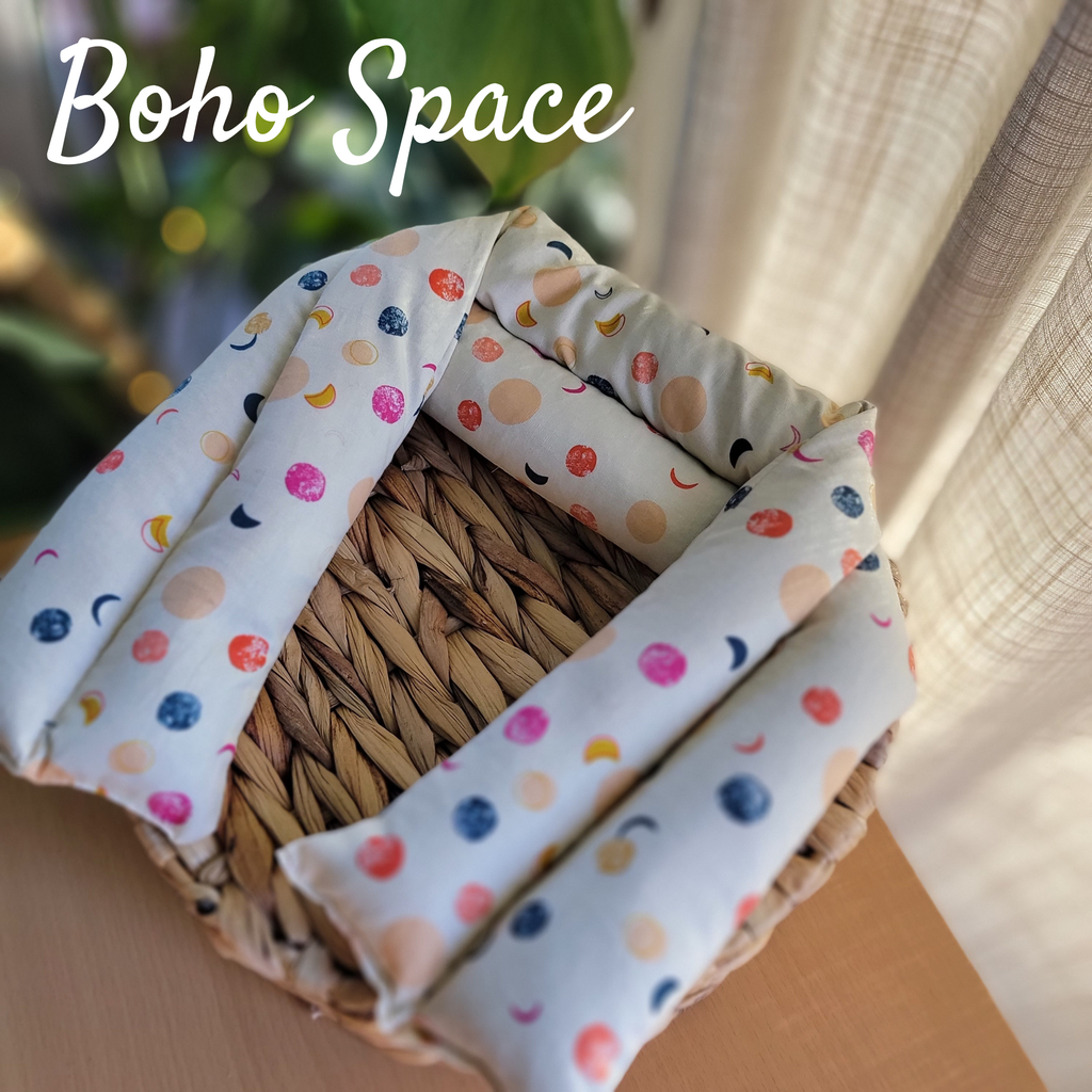 Aromatherapy Hot/Cold Weighted Neck Wraps - Moon & Sky fabri