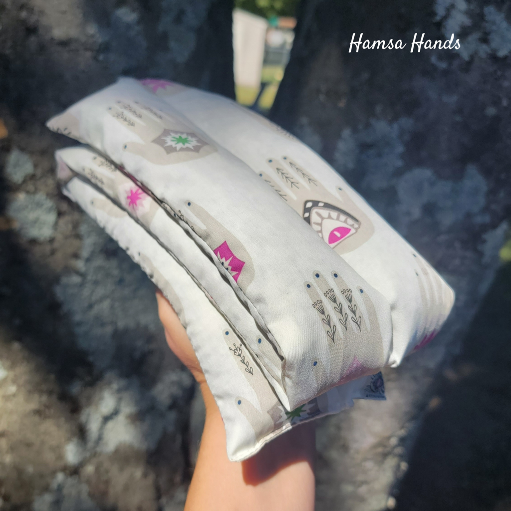 Aromatherapy Hot/Cold Weighted Neck Wraps - Moon & Sky fabri