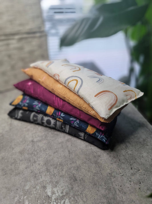 Aromatherapy Hot/Cold Weighted Eye Pillow - Moon and Sky fab
